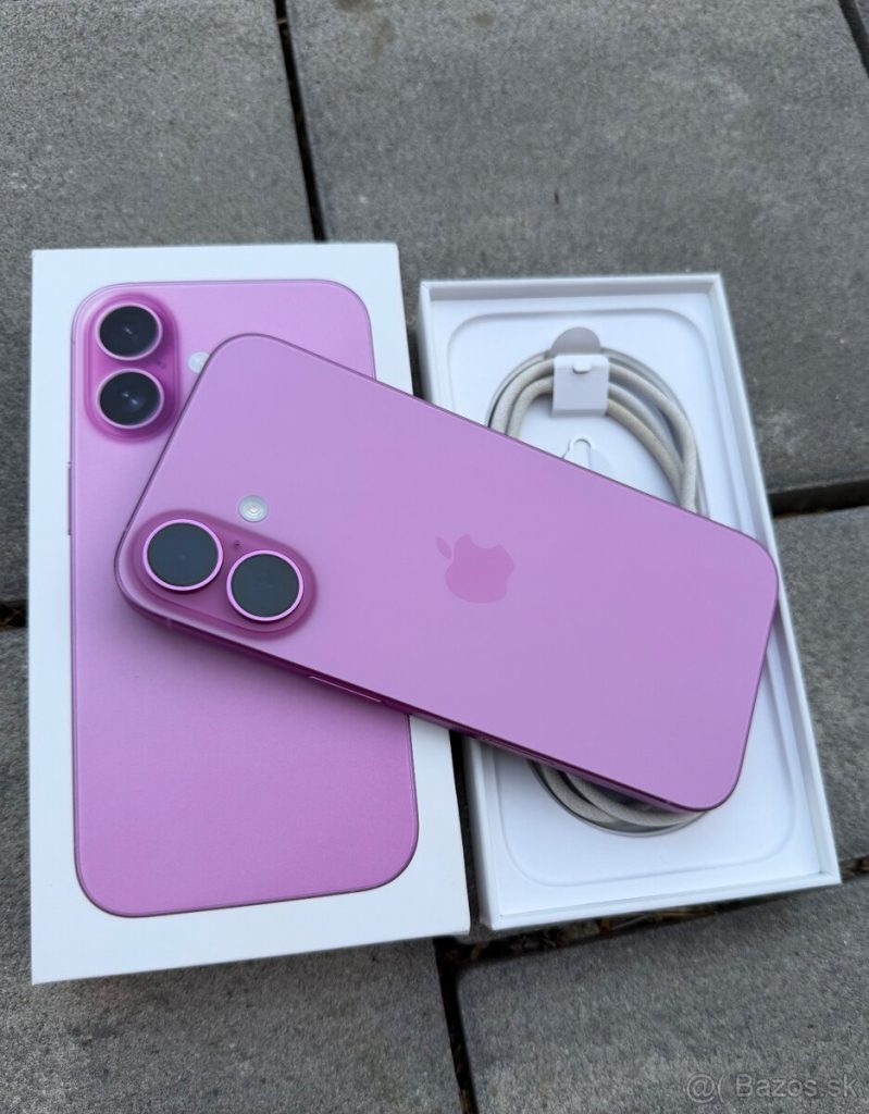 iPhone 16 128GB Pink – Full pack 🎀
