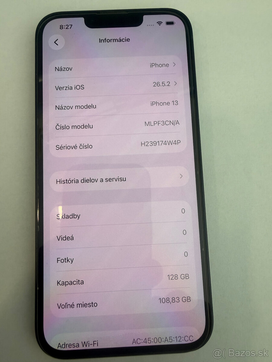 IPHONE 13 128GB-Nová batéria