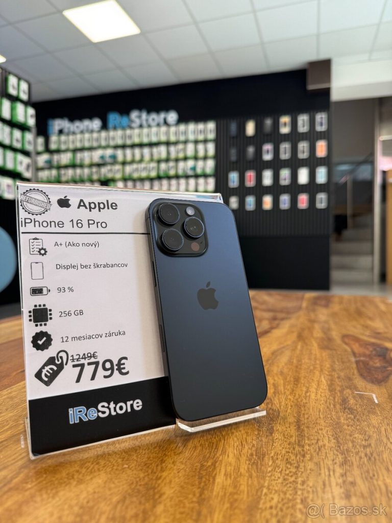 REZERVACIA |  iPhone 16 Pro 256GB Black Titanium