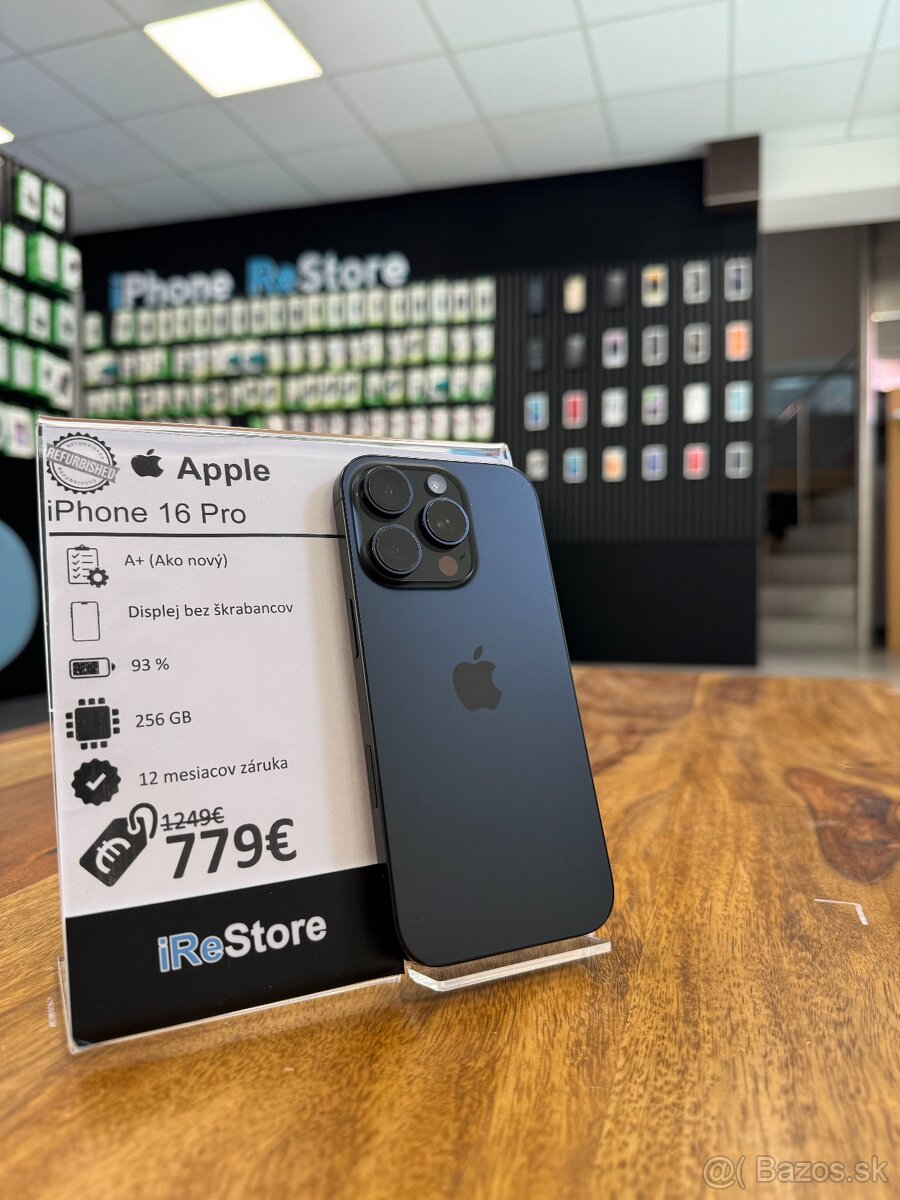 REZERVACIA |  iPhone 16 Pro 256GB Black Titanium