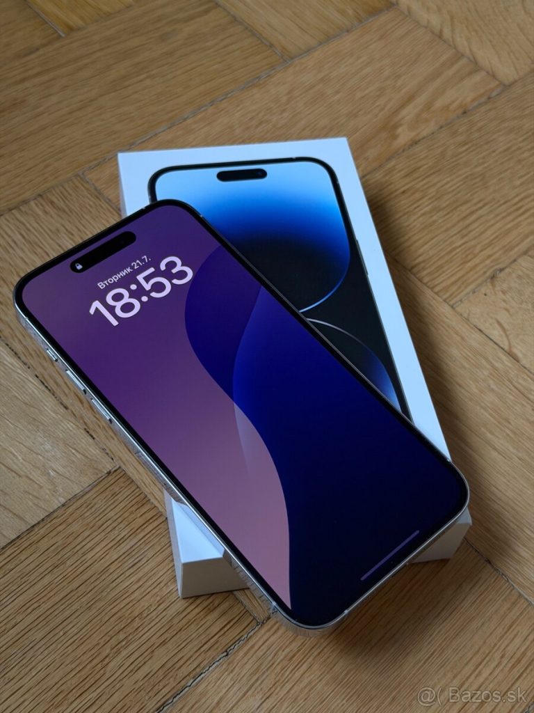 iPhone 14 Pro Max 128 GB Silver+ prislušenstvo