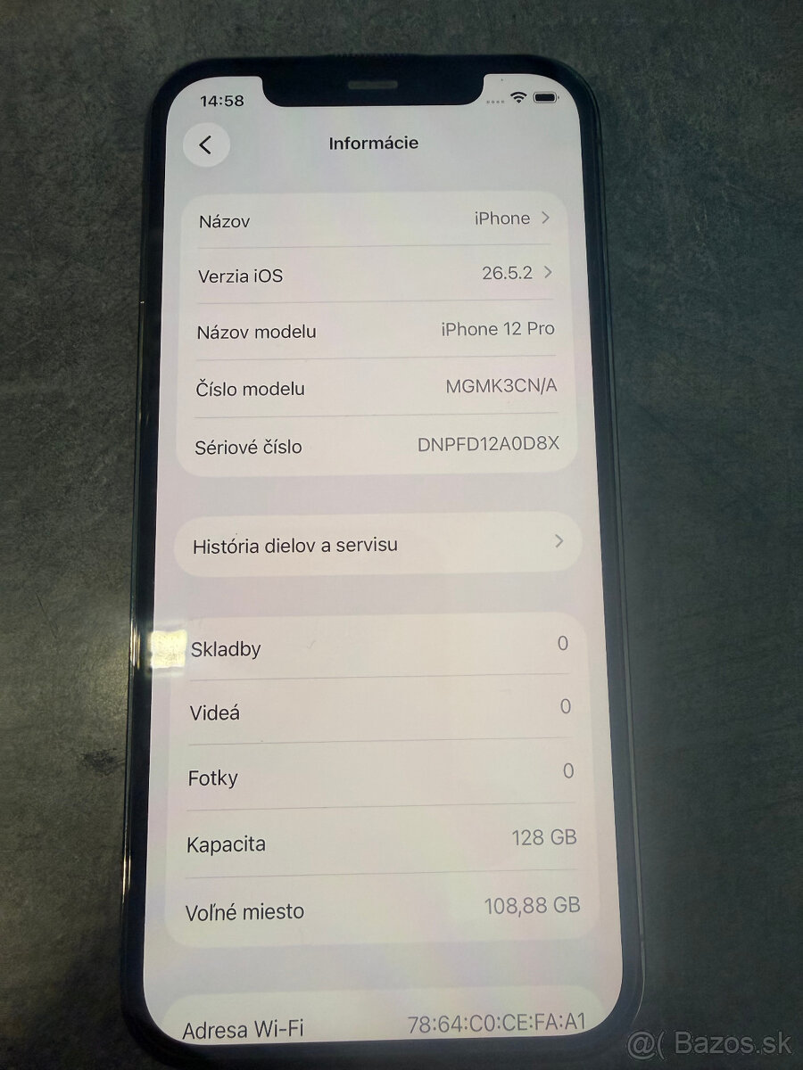 IPHONE 12 PRO 128GB-NOVÁ BATÉRIA