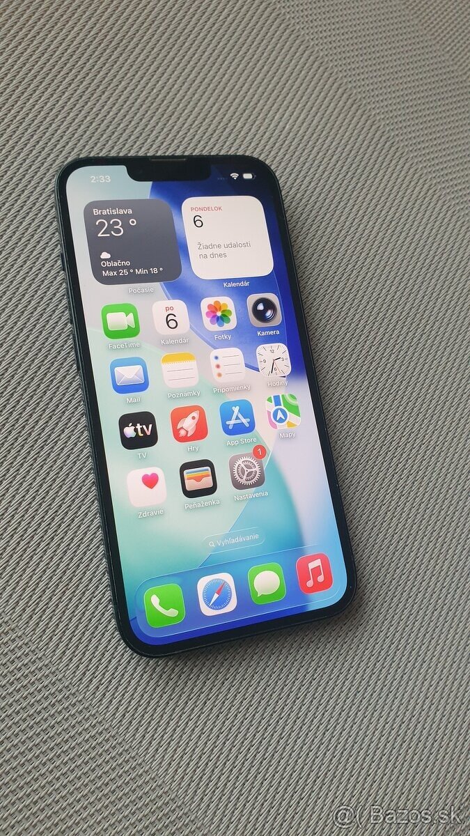 REZ. ZÁRUKA 1 ROK |  iPhone 15 128GB Blue