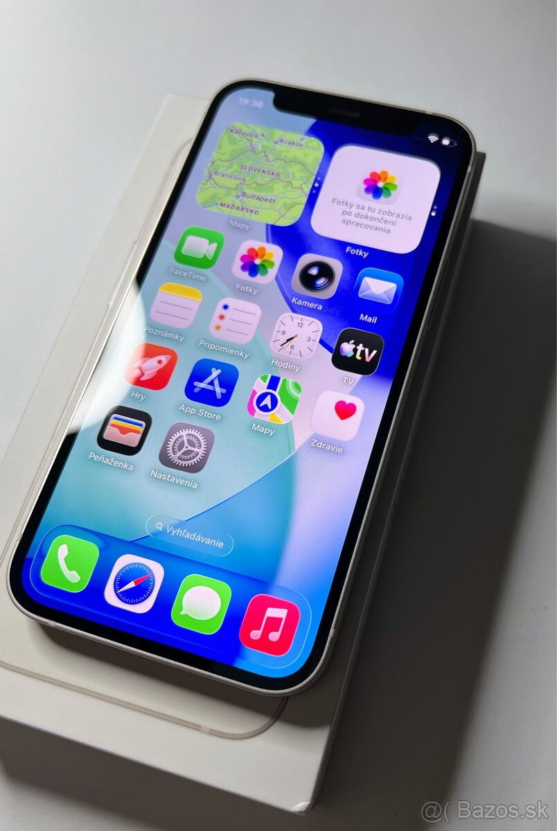 Iphone 12 Mini white 64gb, NOVÁ ORIGINAL BAT.100%,TOP PONUKA