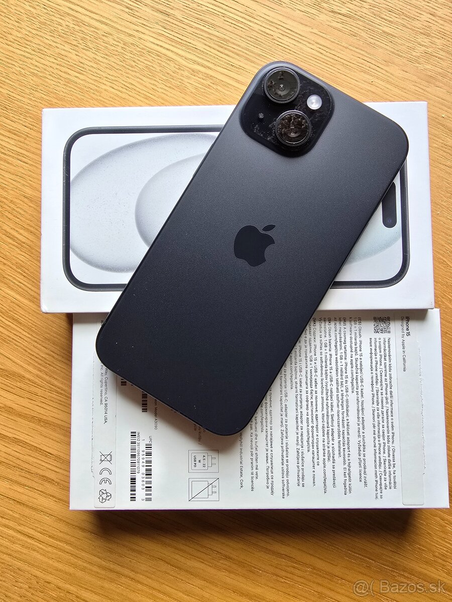 iPhone 15, Black, 128GB