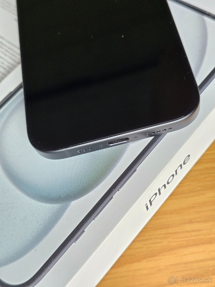 iPhone 15, Black, 128GB