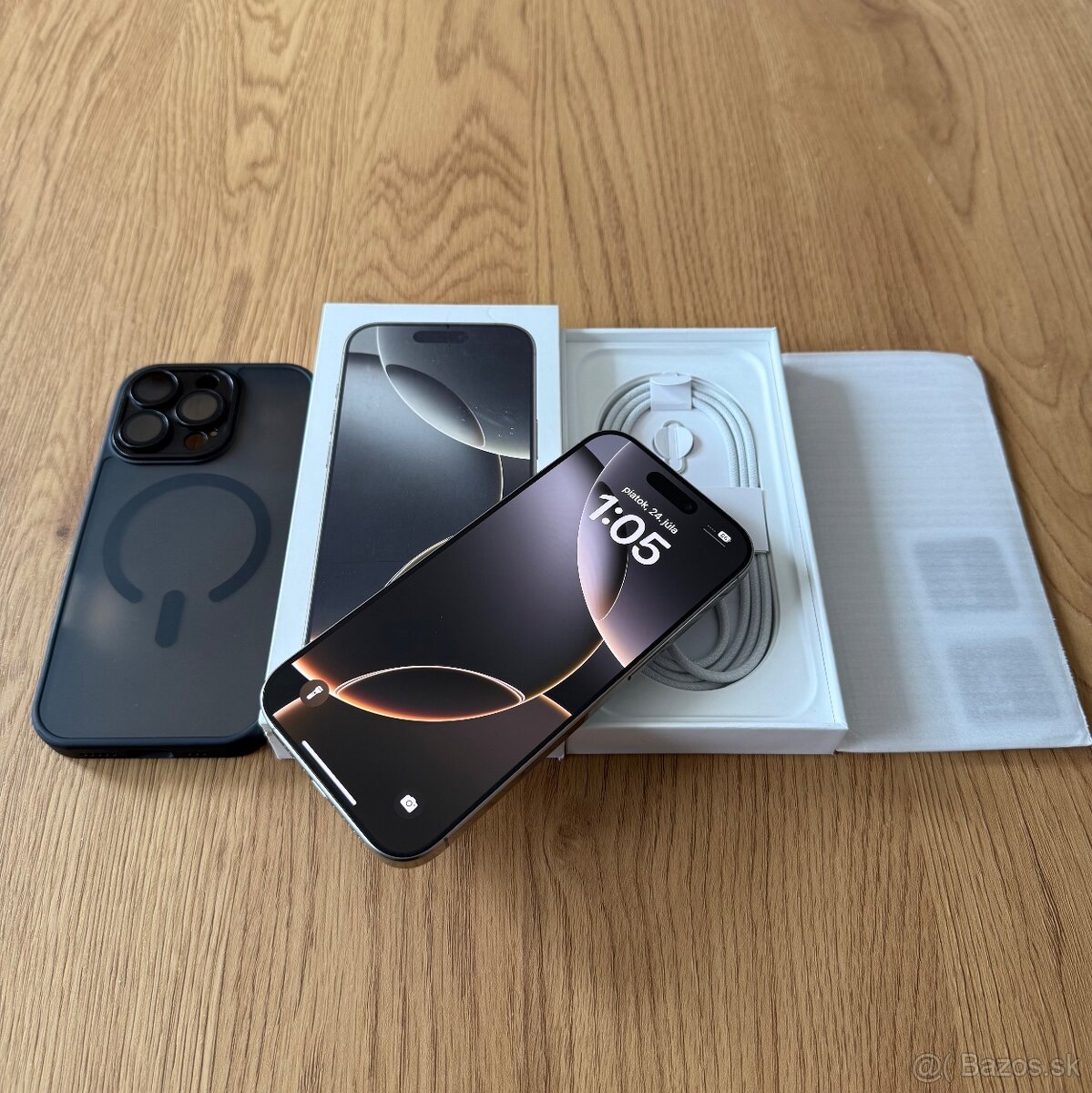 iPhone 16Pro Natural Titanium 128gb, záruka + príslušenstvo