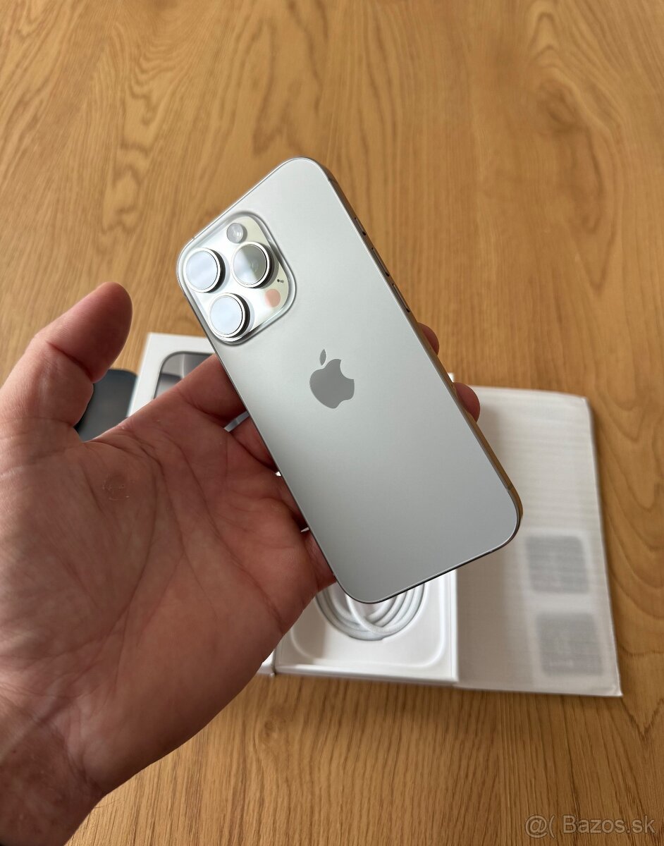 iPhone 16Pro Natural Titanium 128gb, záruka + príslušenstvo