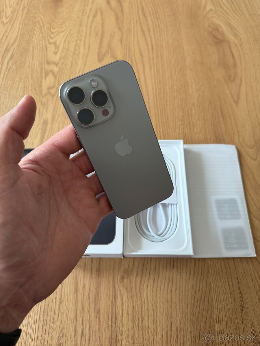 iPhone 16Pro Natural Titanium 128gb, záruka + príslušenstvo