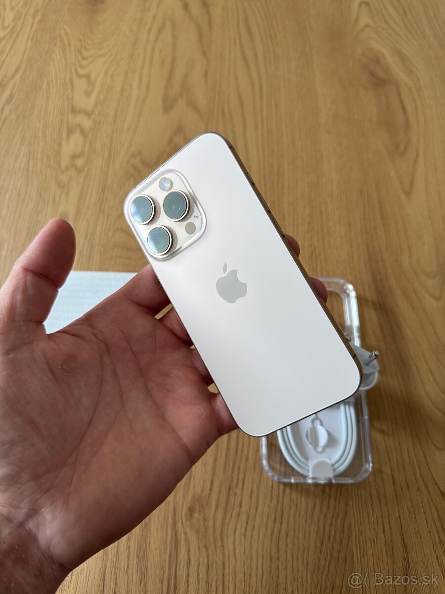 iPhone 16 Pro 128 gb Desert Titanium v záruke +príslušenstvo