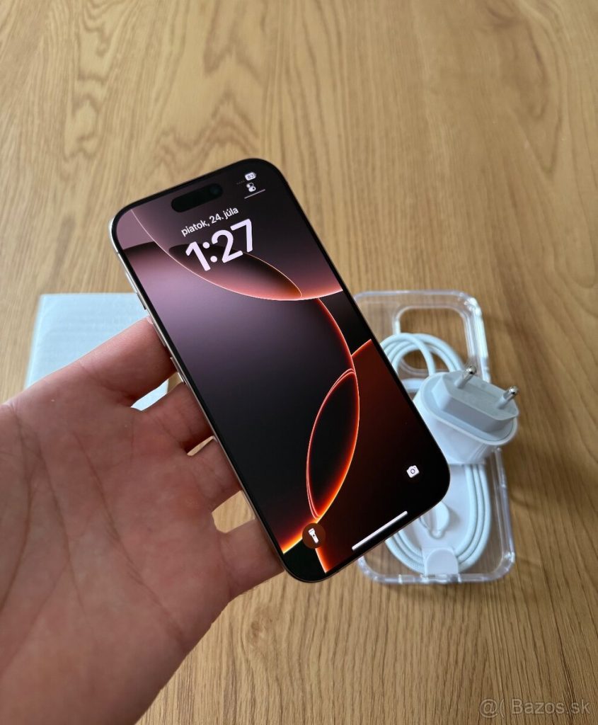 iPhone 16 Pro 128 gb Desert Titanium v záruke +príslušenstvo