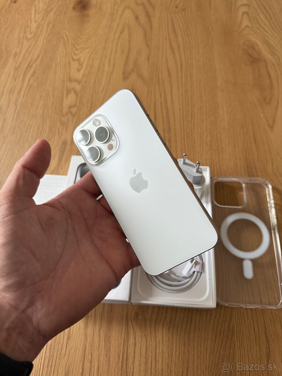 iPhone 15 Pro Max 256 gb White Titanium v záruke