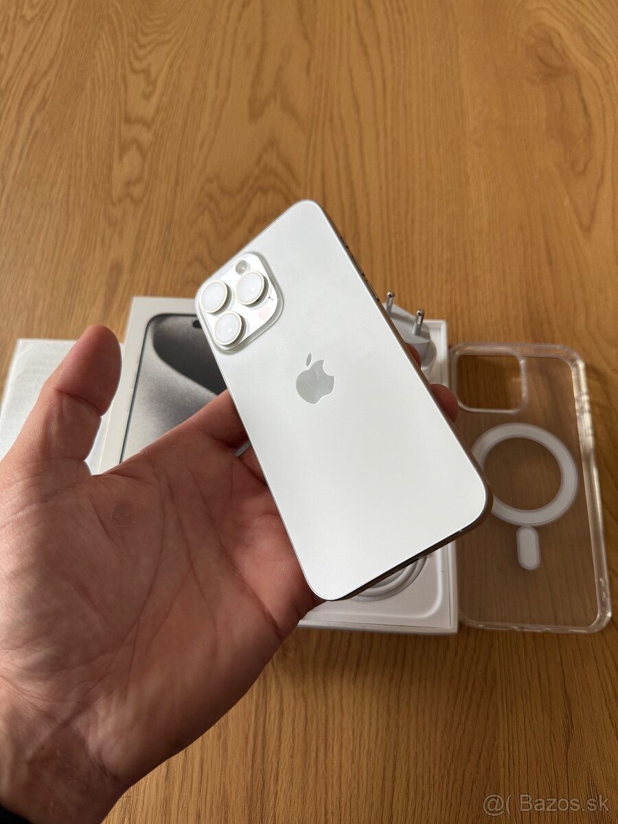 iPhone 15 Pro Max 256 gb White Titanium v záruke