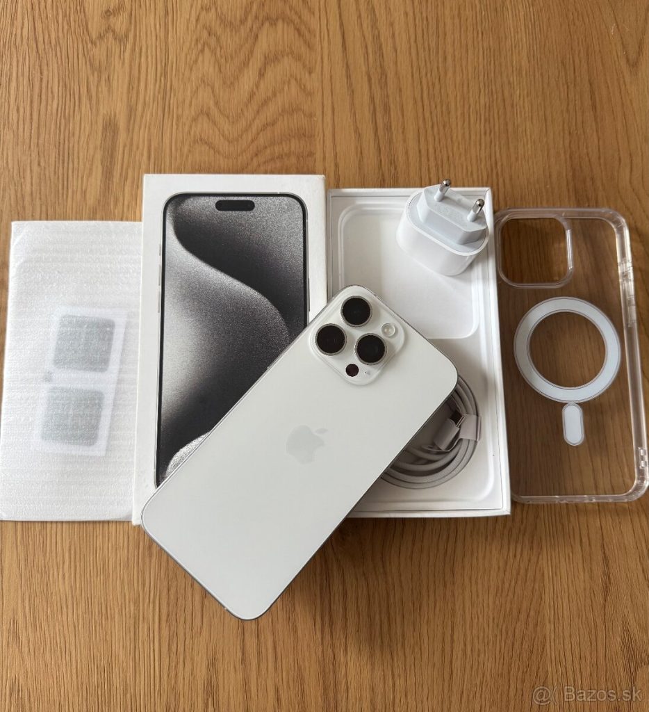 iPhone 15 Pro Max 256 gb White Titanium v záruke