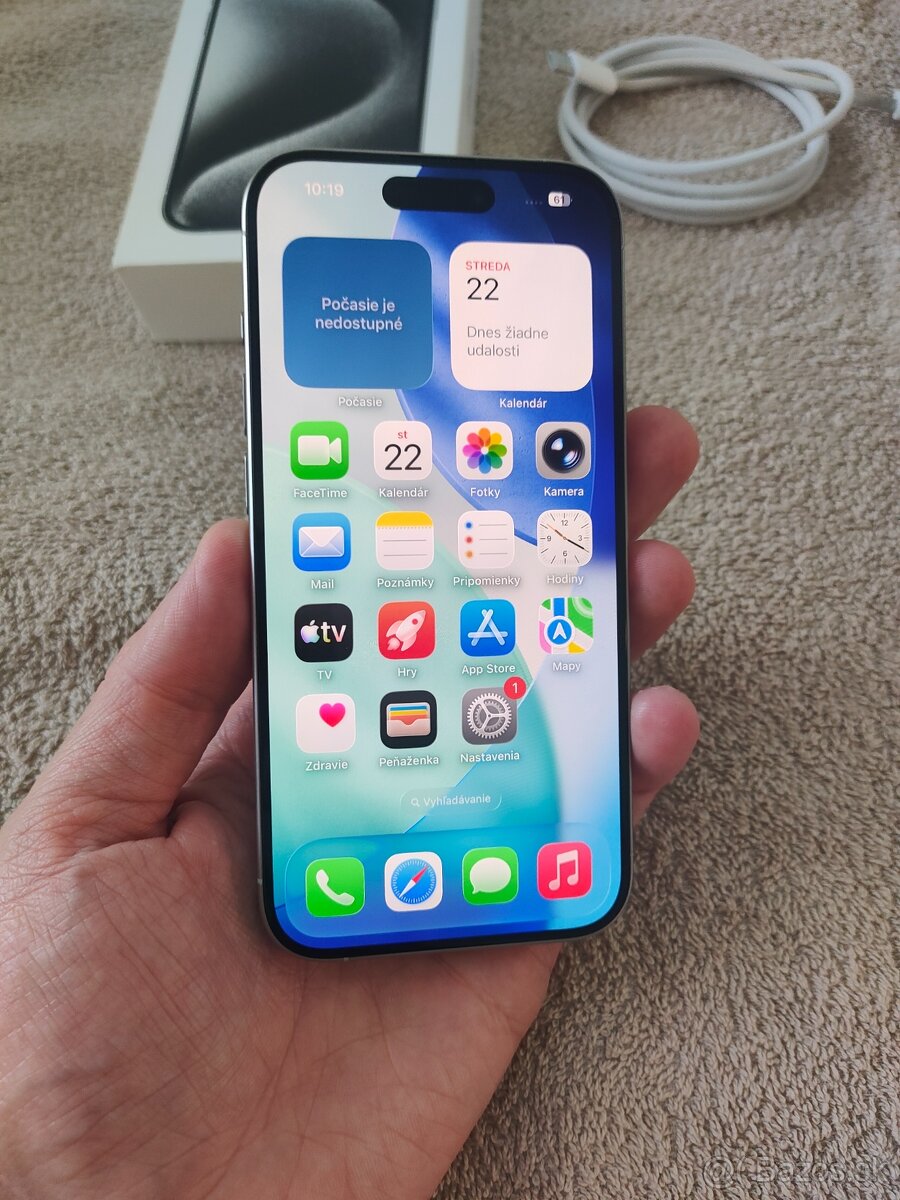 Apple iphone 15 PRO 128GB White Titanium