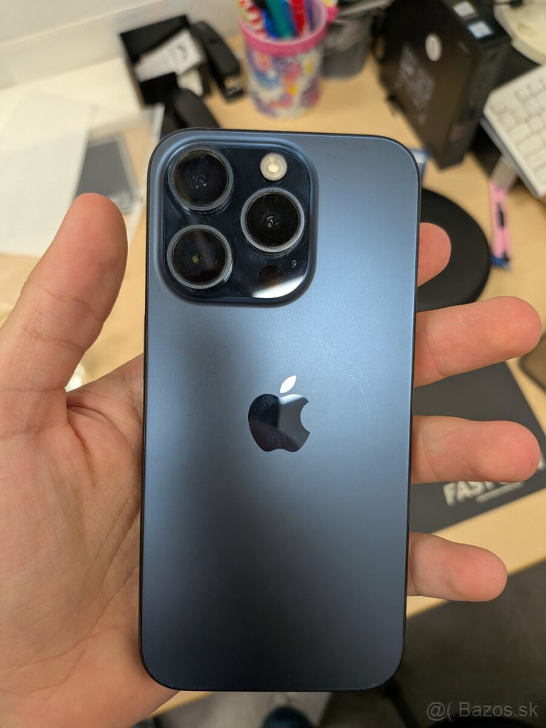 Iphone 15 pro 128gb modrý Titan TOP