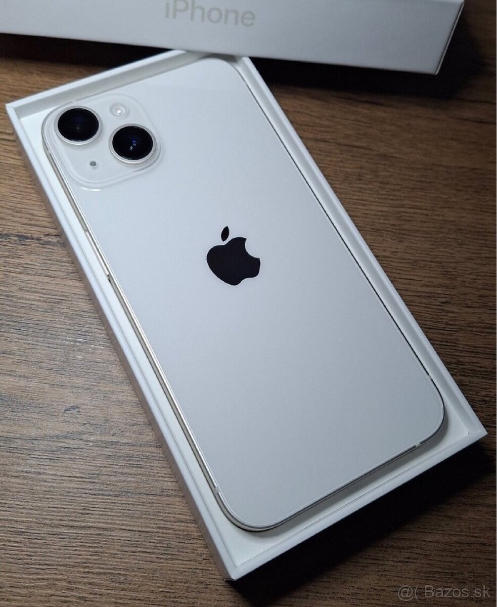 Iphone 13 White 128gb NOVÁ original BAT.100%. TOP STAV