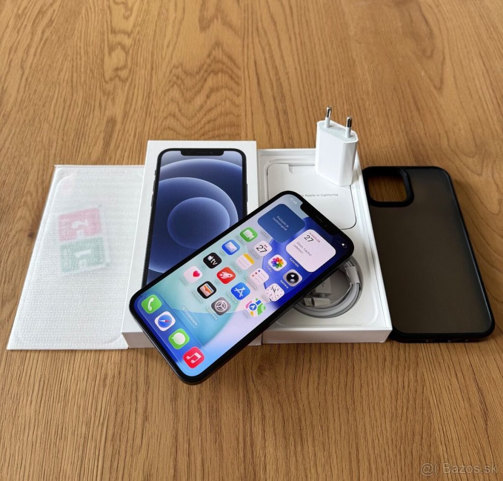 iPhone 12 64 gb Black – komplet príslušenstvo , záruka