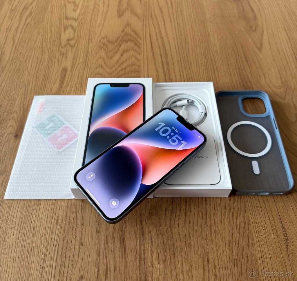iPhone 14 128 gb Blue – komplet príslušenstvo, záruka