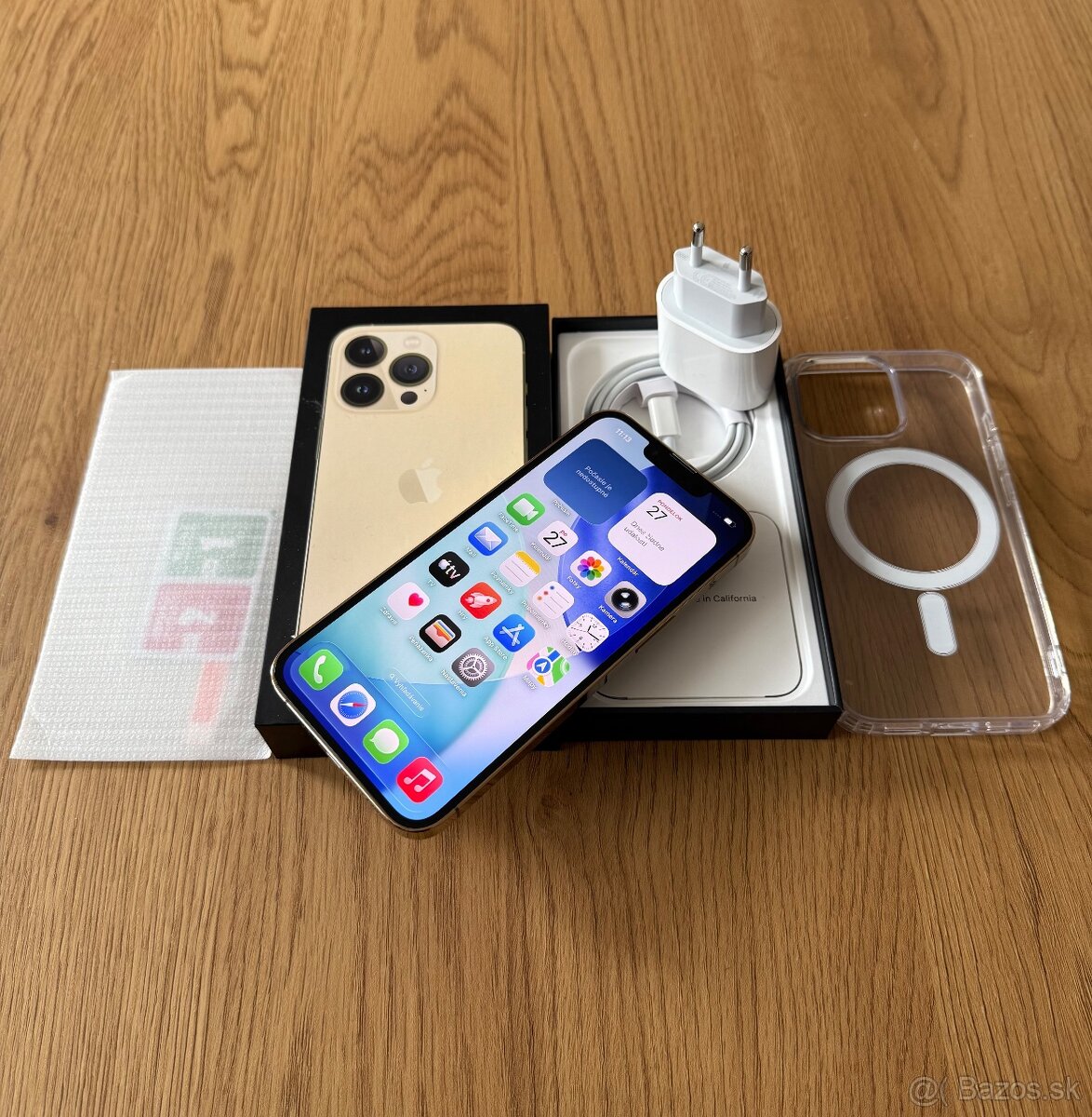 iPhone 13 Pro 128 gb Gold – komplet príslušenstvo , záruka