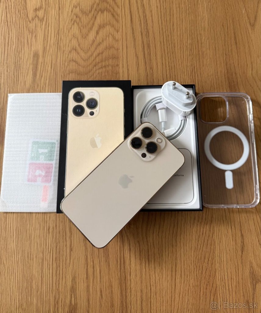 iPhone 13 Pro 128 gb Gold – komplet príslušenstvo , záruka