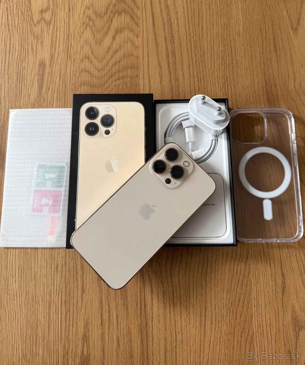 iPhone 13 Pro 128 gb Gold – komplet príslušenstvo , záruka