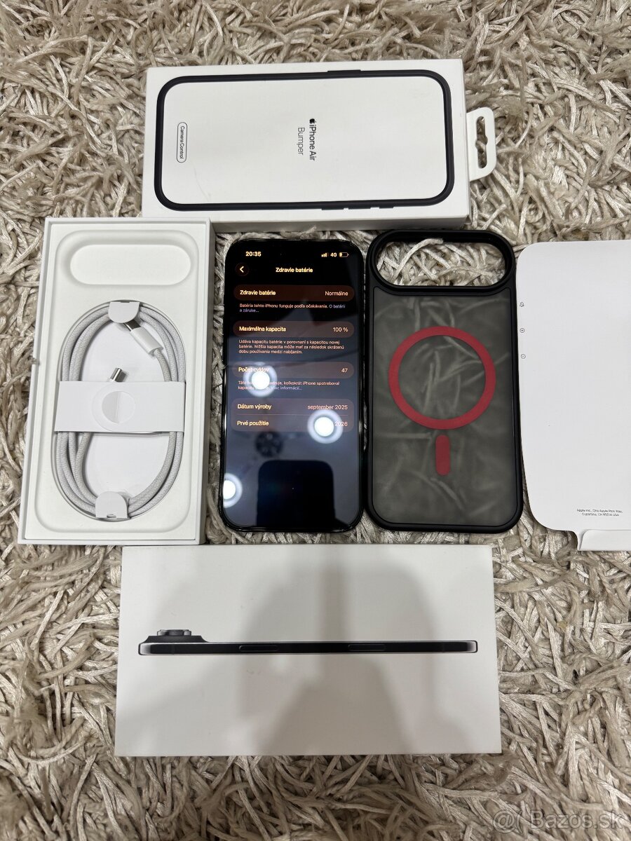 Apple iPhone 17 Air Black 256gb Nový
