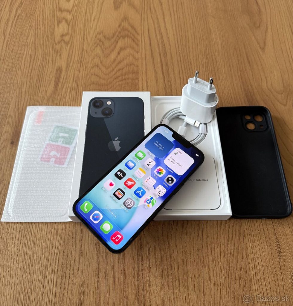 iPhone 13 128 gb Midnight – komplet príslušenstvo, zaruka