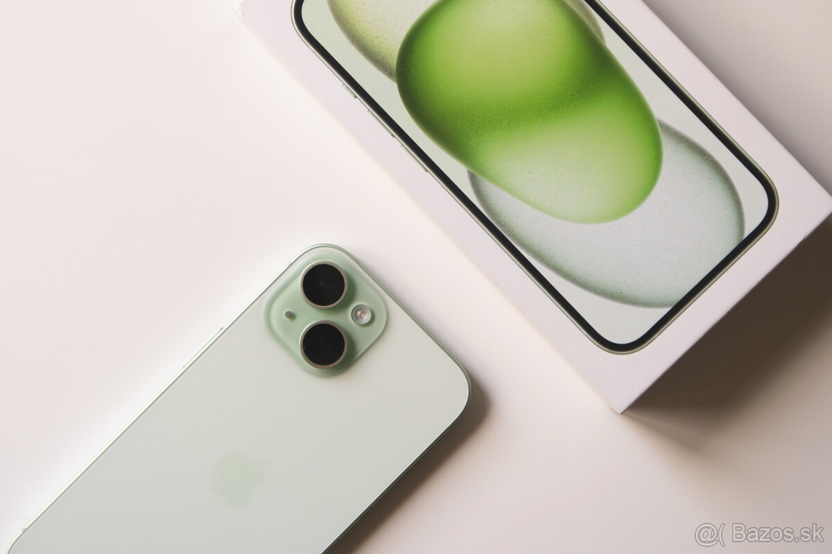 Apple iPhone 15 – 128GB – zelený
