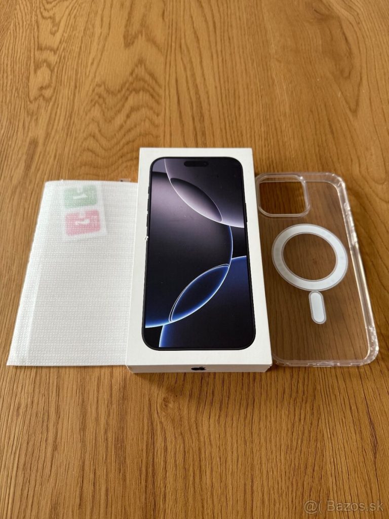 iPhone 16 Pro Max 256 gb Black Titanium – nepoužívaný zaruka