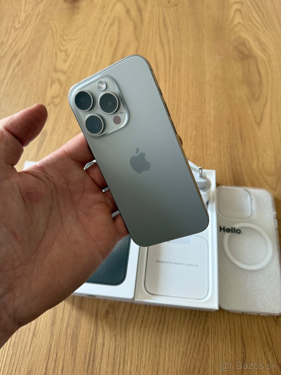 iPhone 15 Pro 256 gb Natural Titanium v záruke