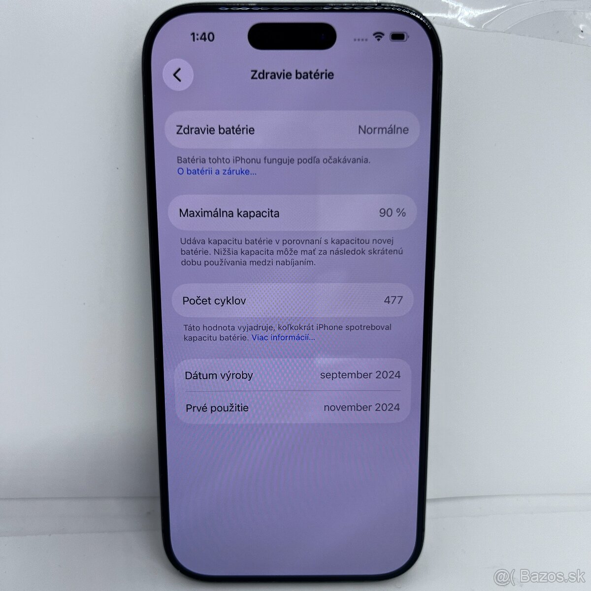 iPhone 16 PRO 256GB BLACK TITANIUM – DOBRÝ STAV – ZÁRUKA