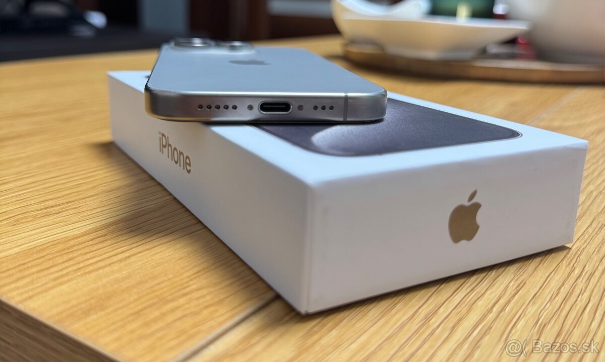 iPhone 15 Pro 512 GB – White Titanium – TOP stav