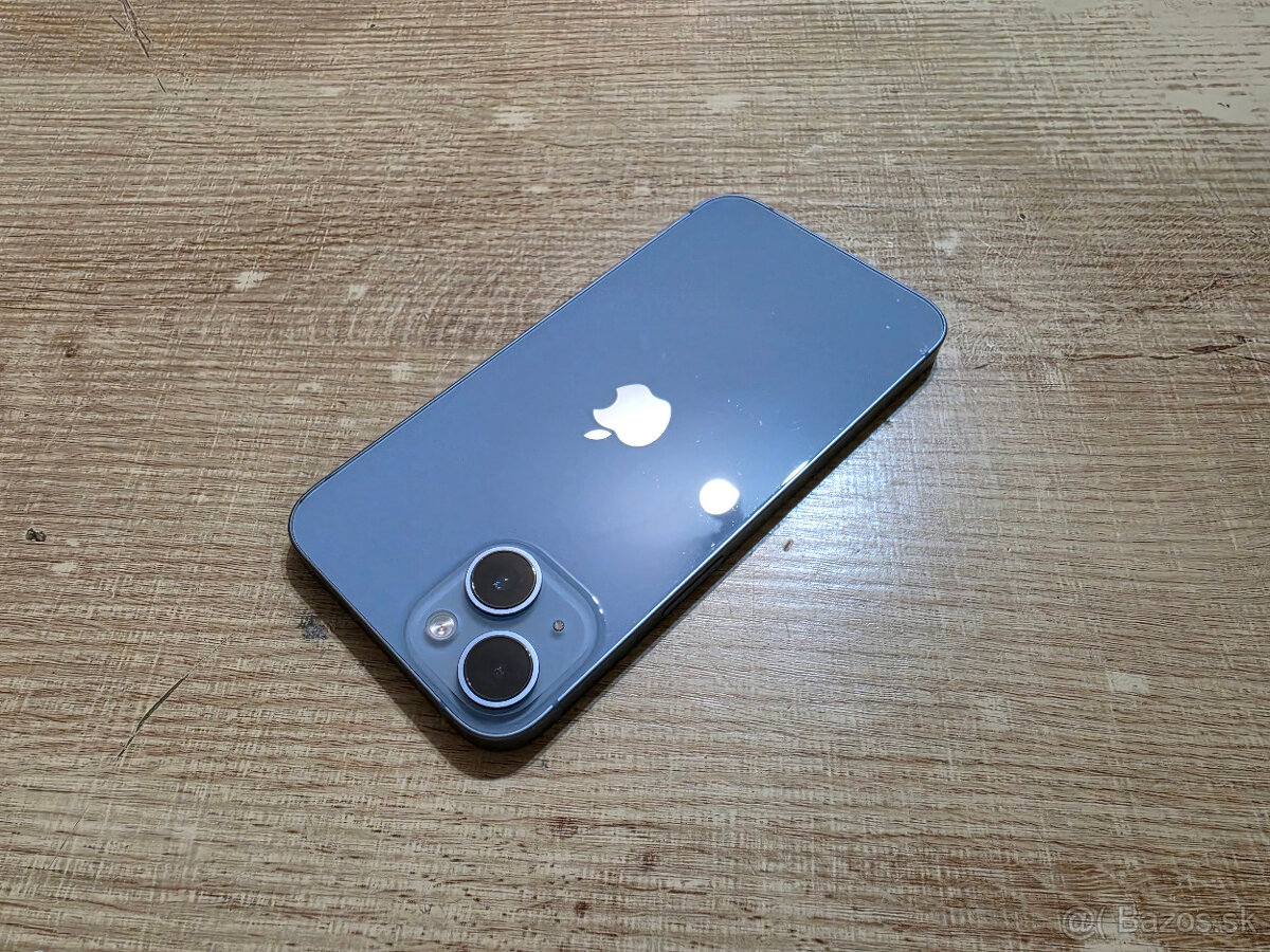 Iphone 14 Blue s novou bateriou telefon v krabici s kablom b